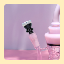 Load image into Gallery viewer, MIDNIGHT (CLEAR TIP) 14mm BOWL PIECE