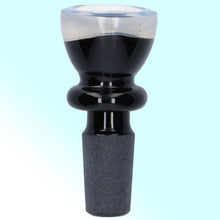 Load image into Gallery viewer, MIDNIGHT (CLEAR TIP) 14mm BOWL PIECE