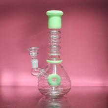 Load image into Gallery viewer, Milky Green Fancy Bong / Water Pipe