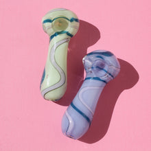 Load image into Gallery viewer, Cute Purple Pipe | Little Green pipe | Shop Bloomfield Girly Online Smoke Shop Head Shop Quick Delivery Women Owned