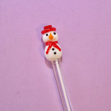 Load image into Gallery viewer, Cute Snowman Christmas Themed Dab Tool for Concentrates