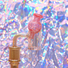 Load image into Gallery viewer, Cute Red Carb Cap with Swirl | For Use of Concentrates with a Banger
