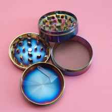 Load image into Gallery viewer, Large Rainbow Purple 420 Weed Grinder | Shop Bloomfield