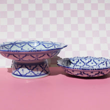 Load image into Gallery viewer, Blue Ceramic / Porcelain Roll Tray | Shop Bloomfield Hand Painted in Thailand