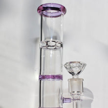 Load image into Gallery viewer, Purple Tube Water Pipe Bong - Diamond Bowl Piece / Slide | Online Smoke Shop Head Shop