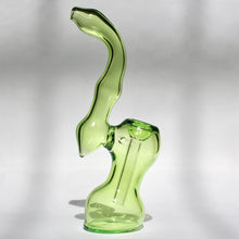 Load image into Gallery viewer, Cool Green Bubbler for Sale | 420 Aesthetic Accessories | Glass for Weed