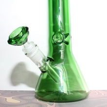 Load image into Gallery viewer, Big Green Beaker Bong Diamond Bowl Piece Slide | Cute Online Smoke Shop with 420 Accessories | Large Water Pipe