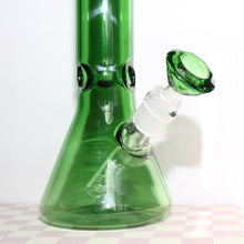 Load image into Gallery viewer, Large Green Beaker Bong | Diamond Bowl Piece Slide | Cute Online Smoke Shop