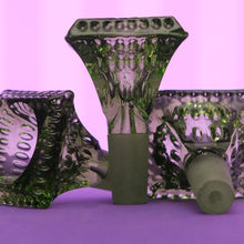 Load image into Gallery viewer, Dark Green Cute Bowl Pieces for Sale | Affordable Smokeware