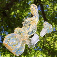 Load image into Gallery viewer, Cute Trendy Yellow Mini Bong for Sale with Squiggles | Shop Bloomfield