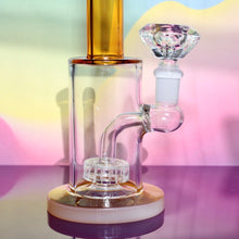Load image into Gallery viewer, Cute Amber Bong For Sale | Shop Bloomfield | Free 14mm Diamond Bowl Piece
