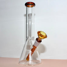 Load image into Gallery viewer, Amber Bling Diamond Downstem Bong | Cute Online Smoke Shop | Ice Catcher