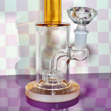 Load image into Gallery viewer, Cute Bong with Amber Accents | Modern Smokeware