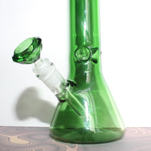 Load image into Gallery viewer, Big Green Beaker Bong Diamond Bowl Piece Slide | Cute Online Smoke Shop | 420 Accessories | Huge Water Pipe