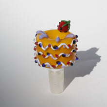 Load image into Gallery viewer, Cake 14mm Bowl Piece Slide for Bong - Yellow Blue and Orange , Strawberry and Watermelon | Cute Online Smoke Shop Bloomfield | Cute Headshop