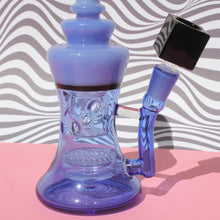 Load image into Gallery viewer, Cool Blue Bong for Sale with Free Cube 14mm Bowl Piece