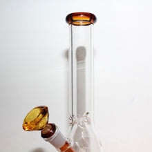 Load image into Gallery viewer, Amber Transparent Bling Diamond Downstem Bong | Cute Online Smoke shop