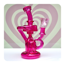 Load image into Gallery viewer, Cute Hot Pink Recycler Bong for Sale | Shop Bloomfield