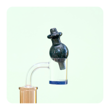 Load image into Gallery viewer, Twinkle Carb Cap | Cute Carb Cap with Holographic Glitter Sprinkles | Shop Rig Attachments | Smoking Gear