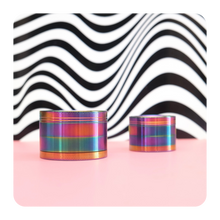 Load image into Gallery viewer, Small or Large Rainbow Purple 420 Weed Grinder | Shop Bloomfield