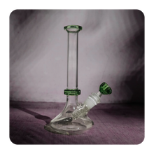 Load image into Gallery viewer, Chic Bong with Matching Green Mouthpiece, Embellishments and Free Bowl Piece