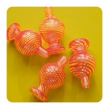 Load image into Gallery viewer, Red Swirl Carb Cap for Rig | Smoking Accessories