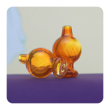 Load image into Gallery viewer, Amber Bubble Carb Cap for Smoking Concentrates