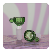 Load image into Gallery viewer, Small 14mm Green Bowl Piece | Shop Bloomfield