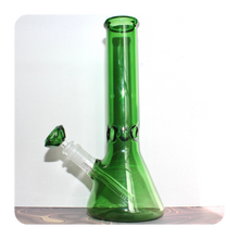 Load image into Gallery viewer, Big Green Beaker Bong Diamond Bowl Piece Slide | Cute Online Smoke Shop | XL Water Pipe