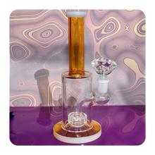 Load image into Gallery viewer, Cute Bong | Amber Features and Free 14mm Diamond Bowl Piece