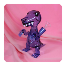 Load image into Gallery viewer, Blue Dinosaur Bong T-Rex Rig Water Pipe