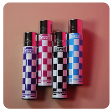 Load image into Gallery viewer, Checkered Clipper Lighters 4-pack | Shop Bloomfield