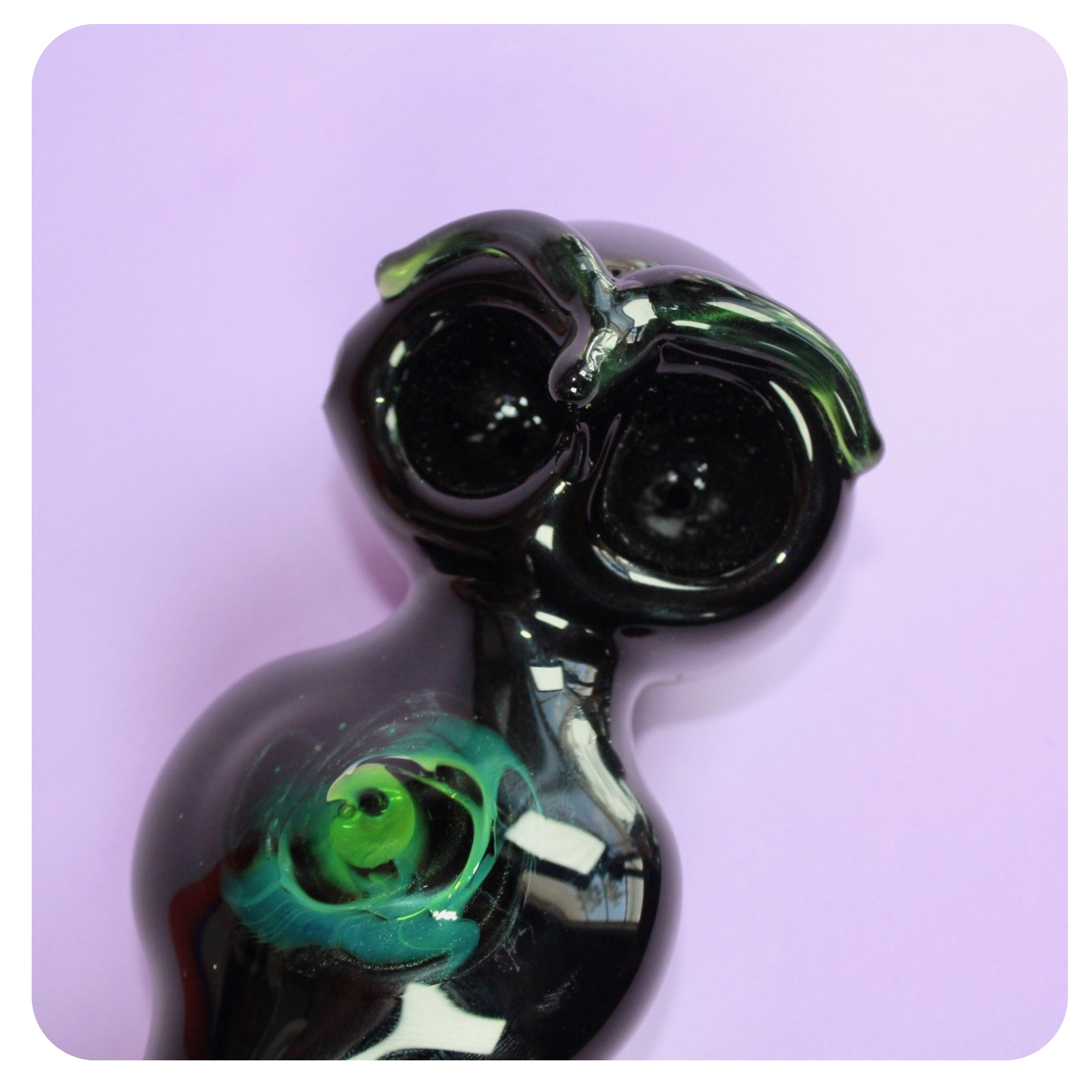 Empire Glassworks 4'' Mini Owl Glass Hand Pipe