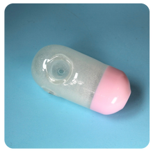 Load image into Gallery viewer, Pink Glow in the Dark Pill Pipe for Smoking | Shop Bloomfield