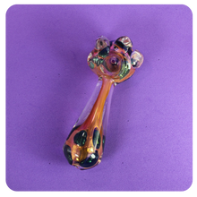 Load image into Gallery viewer, Cute Pink Hand PIpe for Smoking with Blue Accents | Shop Bloomfield