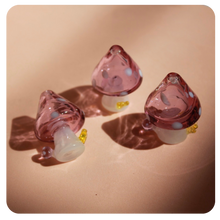 Load image into Gallery viewer, Pink Mushroom Carb Cap | Cute Mushroom Dab Tools | Shop Bloomfield Cute Online Smoke Shop