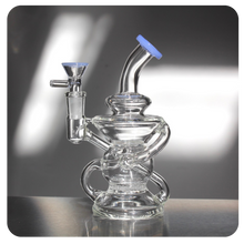 Load image into Gallery viewer, Milky Purple Recycler Bong / Dab Rig | Shop Bloomfield