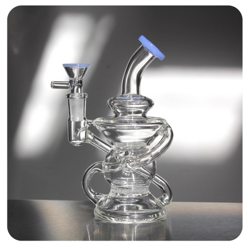 Milky Purple Recycler Bong / Dab Rig | Shop Bloomfield