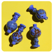 Load image into Gallery viewer, Purple / Periwinkle / Golden Carb Cap for Dab Rig | Gold Speckles | Shop Bloomfield for 420 Accessories