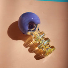 Load image into Gallery viewer, Purple Modern Glass Art Pipe for Smoking Weed | 420 Accessories