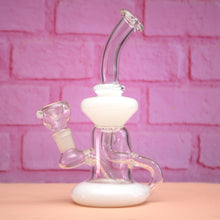 Load image into Gallery viewer, Cute Milky White Recycler Dab Rig / Bong | Online Head Shop 420