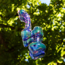 Load image into Gallery viewer, Metallic Blue Bubbler for Smoking