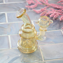 Load image into Gallery viewer, Mini Small Yellow Bong | Shop Bloomfield | 14mm Free Bowl PIece