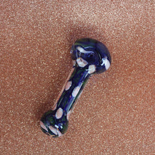 Load image into Gallery viewer, Blue Polka Dot Hand Pipe | Cute 420 Accessories