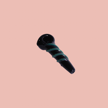 Load image into Gallery viewer, Emo Green Black Swirl Pipe for Smoking