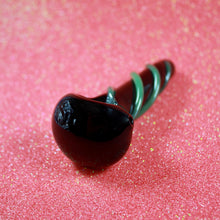 Load image into Gallery viewer, Black and Green Hand Pipe for Smoking