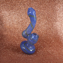 Load image into Gallery viewer, Mini Glass Bubbler for Smoking | Purple Glass Pipe for Sale | Shop Bloomfield
