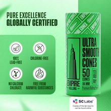 Load image into Gallery viewer, Green 50-pack of Cones for Smoking | Buy Cones Online | Buy Bulk Cones | Cute Green Cones for Pre-rolls | Cannabis Accessories
