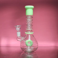 Load image into Gallery viewer, Milky Green Fancy Bong / Water Pipe
