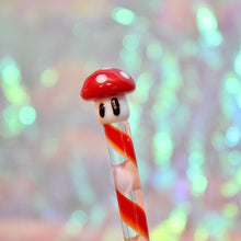Load image into Gallery viewer, Red Glass Mushroom Dabber / Dab tool for Concentrates | Shop Bloomfield for 420 Accessories
